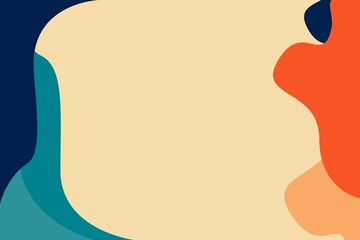 Abstract Organic Shapes - Bold Retro Color Palette