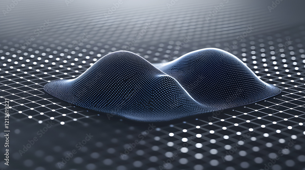 Aufkleber two white circular shapes on a solid black background creating a minimalist design