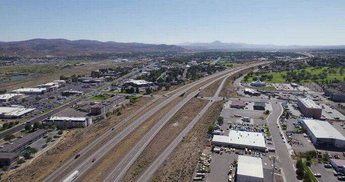 Interstate 80 Transportation Freeway Road in Elko, Nevada