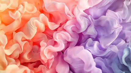 Fototapeta premium Abstract Pastel Fabric Swirls: A Symphony of Color and Texture