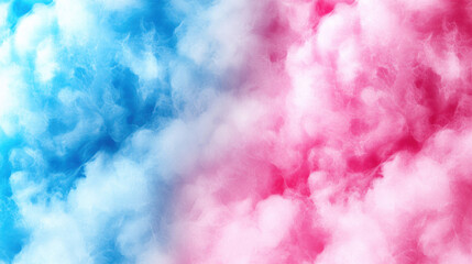 Fototapeta premium Faded watercolor strokes in pale blue and blush create dreamy atmosphere