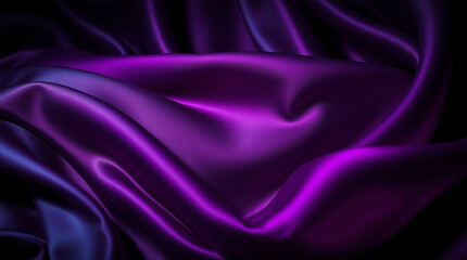Obraz premium Elegant Seamless Dark Silky Fabric Texture