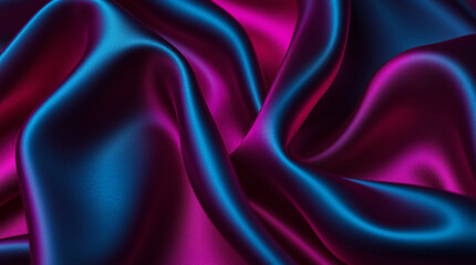 Obraz premium Elegant Seamless Dark Silky Fabric Texture