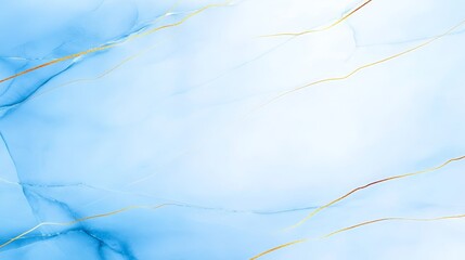 Abstract blue marble background with soft golden veins, ideal for elegant design projects