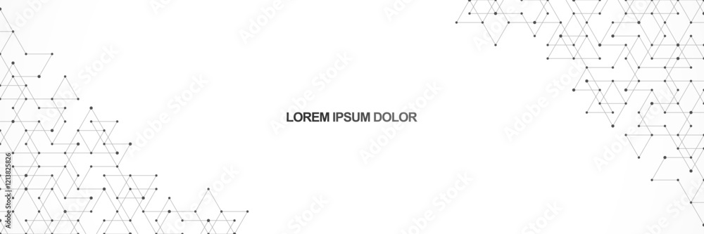 Poster creative idea of modern design with abstract geometric background. minimalistic vector texture with 