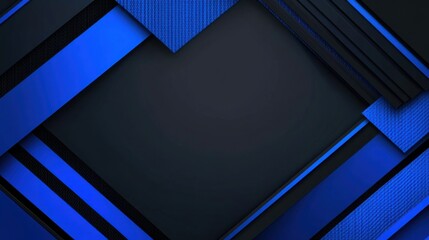 Modern blue background with bold graphics for design, featuring white space in the center for text. Ideal for modern banners and abstract wallpapers.