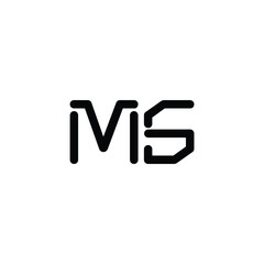 MS monogram logo design letter text name symbol monochrome logotype alphabet character simple logo