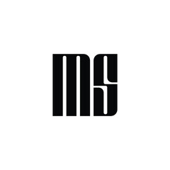 MS monogram logo design letter text name symbol monochrome logotype alphabet character simple logo