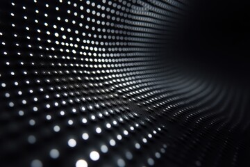 Obraz premium Intricate patterns of light create an ethereal wave in a dark space, revealing a mesmerizing visual experience at night. Generative AI