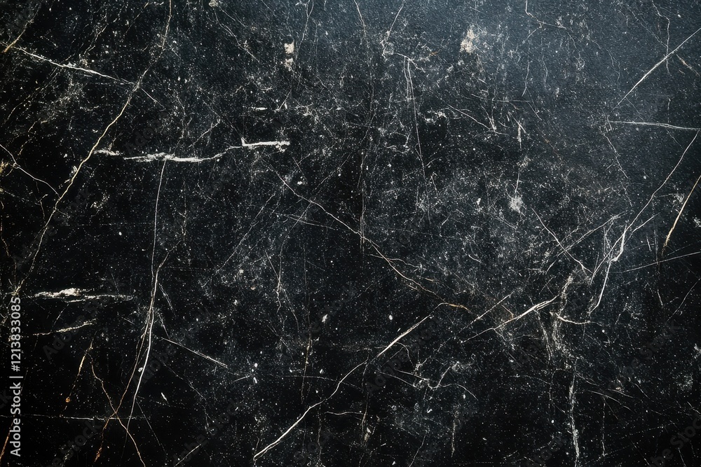 Poster elegant black marble surface with white veining creating a striking visual display for contemporary 