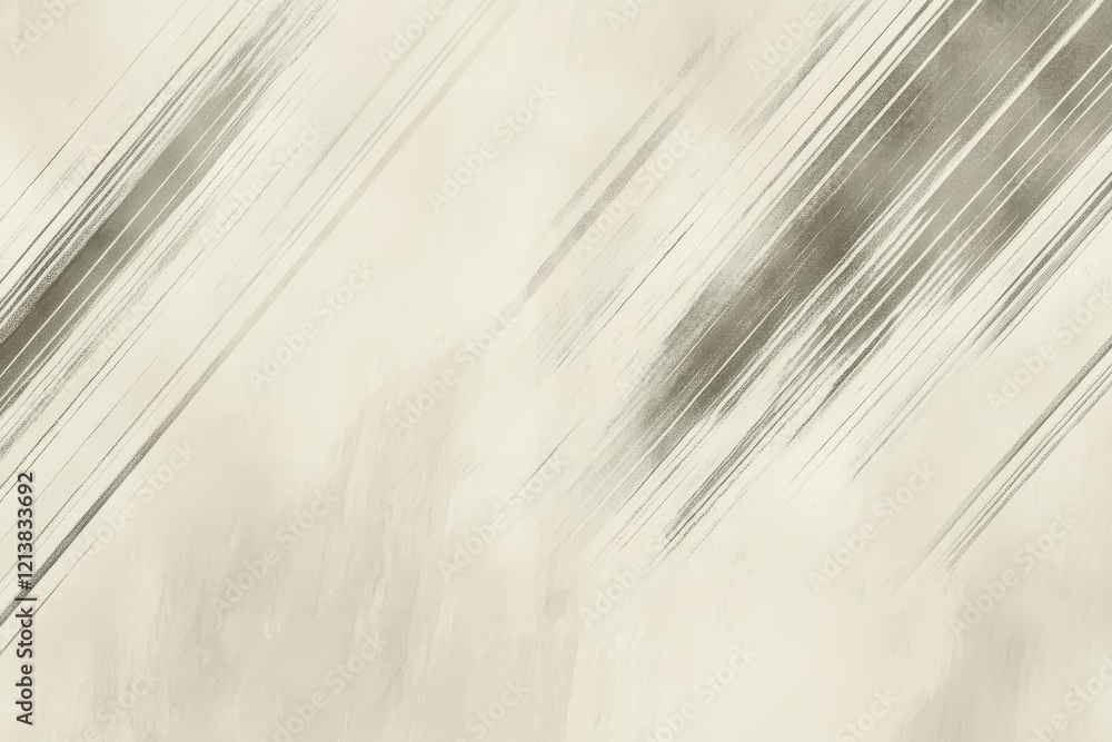 Poster soft, flowing brushstrokes create an abstract canvas evoking tranquility and harmony in a muted colo