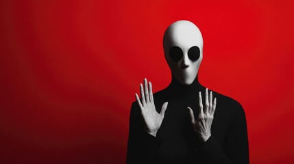 Creative strange template collage of headless person human raise hands yp advertising black friday halloween party promotion