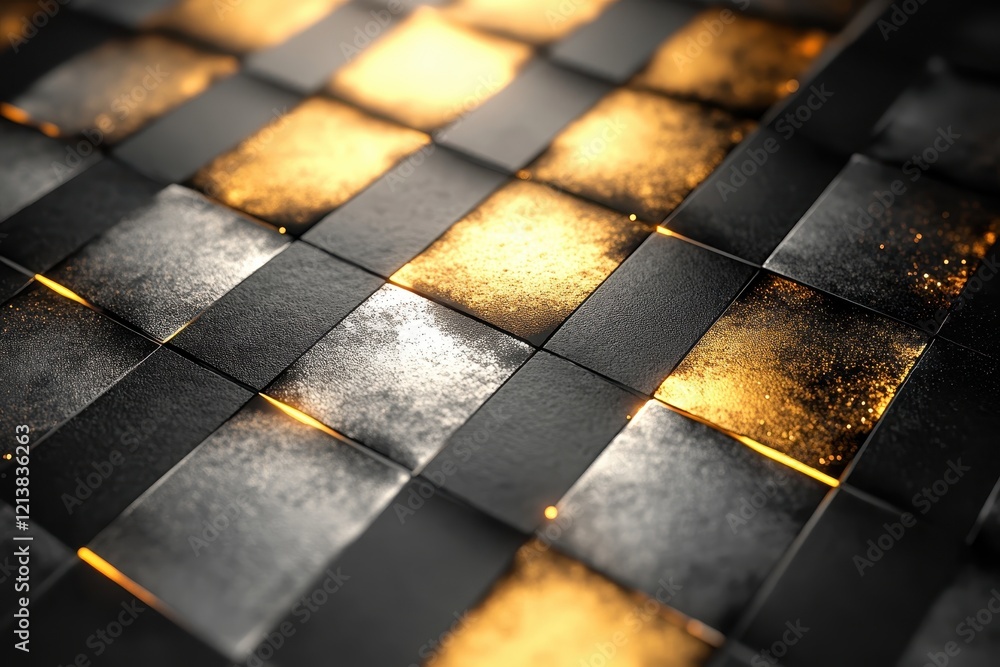 Poster textured surface illuminated by warm golden light at dusk, showcasing intricate patterns and a blend
