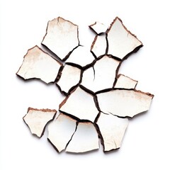 Obraz premium Fragmented Earth: A Study in Texture and Contrast