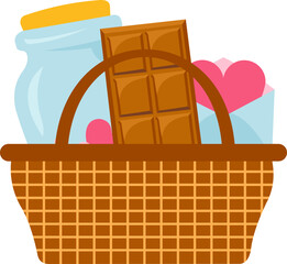 Obraz premium Valentines Gift Basket