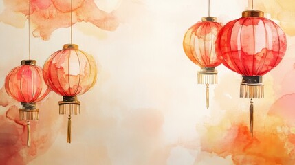 Watercolor of Happy Chinese New Year 2025,Year of the snake zodiac sign,Snake illustration and design,Asian elements gold paper cut style,Lunar new year concept,New Year card 2025.