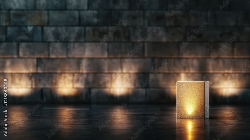 Poster illuminating serenity candlelight experience rustic setting warm environment close-up view concept o