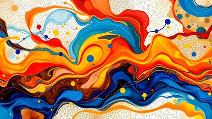 abstract background with splashes