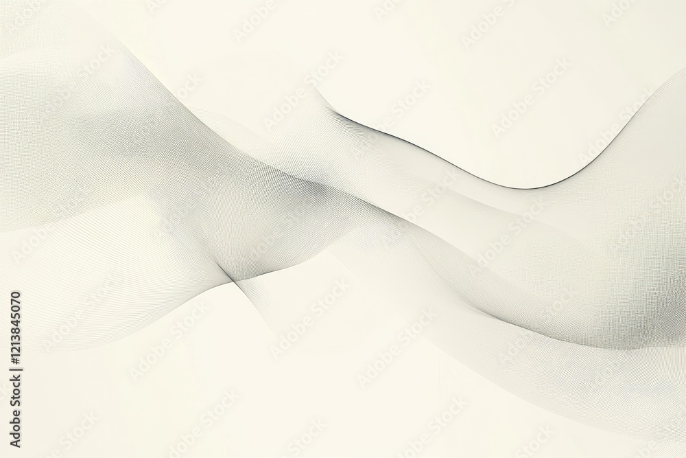 Poster fluid interplay of shapes and textures creates a delicate dance of light and shadow in a minimalist 