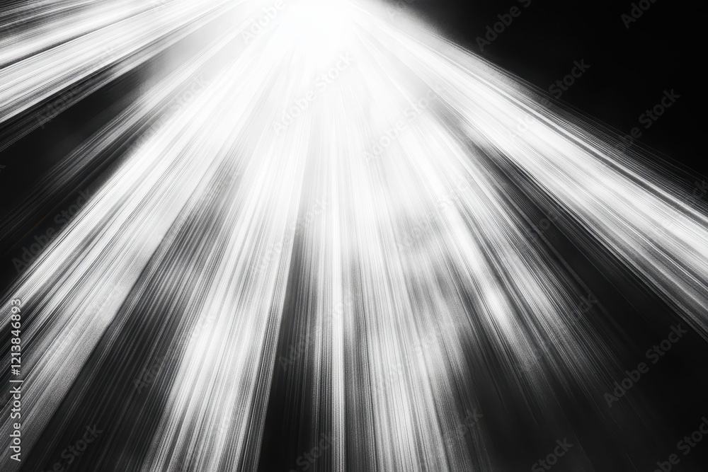 Poster radiant beams of light piercing through darkness in a mesmerizing display of celestial energy. gener