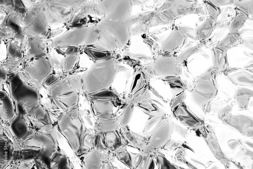 Poster delicate patterns of transparent ice create a mesmerizing abstract design under soft light. generati