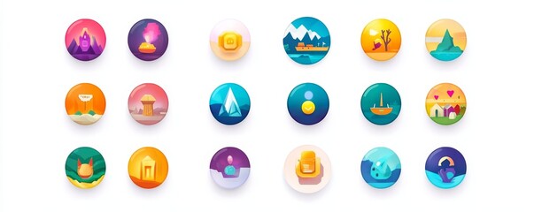 Various icon sets for inspiration, Generative AI