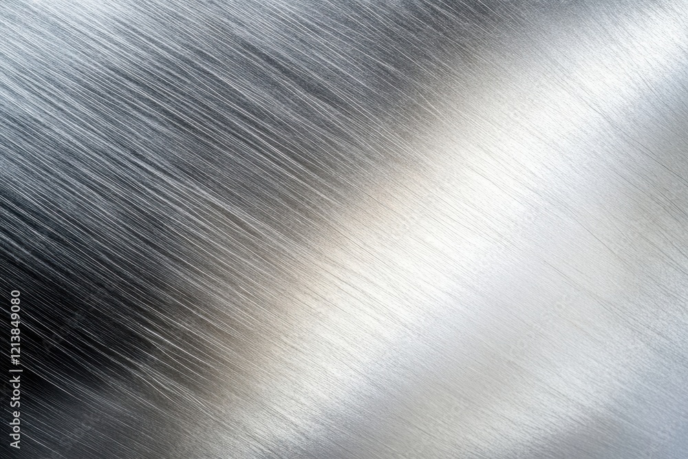 Poster shimmering strands of brushed metal reflecting light in intricate waves create a stunning visual tex