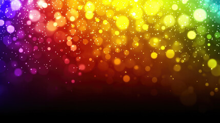 Glistening Rainbow Glitter Background, Rainbow Hues, Sparkles, Bokeh, for Ultra-Realistic, Shimmering Visuals.