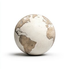 Detailed 3D Render of Earth as a Granular Sphere, Representing Global Interconnectedness and Data Visualization