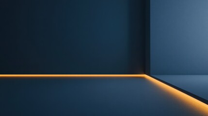 A crisp and clean deep blue background with a faint glow in the lower corner, creating a balanced and modern design.