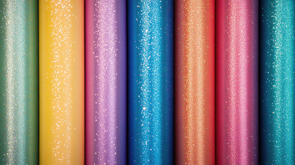 Glistening Rainbow Glitter Background, Rainbow Hues, Sparkles, Bokeh, for Ultra-Realistic, Shimmering Visuals.