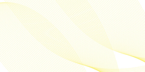 Abstract background with yellow smooth lines. Banner design template. Vector illustration.