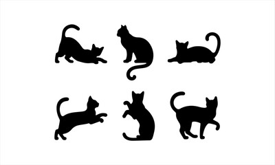 cute cat vector art illustration