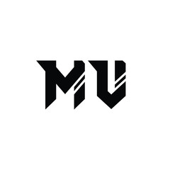 MV monogram logo design letter text name symbol monochrome logotype alphabet character simple logo