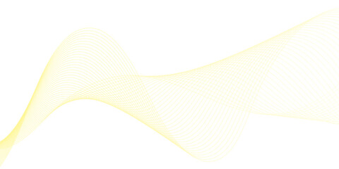 Abstract background with yellow smooth lines. Banner design template. Vector illustration.