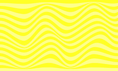 yellow stripes lines wave curves flag curtain texture pattern in funny style abstract background