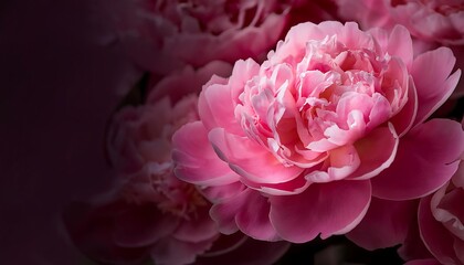 Stunning Pink Peony Flower Closeup Photography