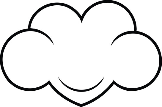 recommend clip art: Heartshaped cloud, happy face, cartoon, weather, love, sky, whimsical, cute, simple, design