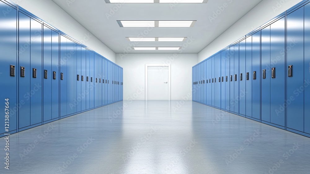 Poster information records organization, high-tech storage systems, digital filing rooms, abstract patterns