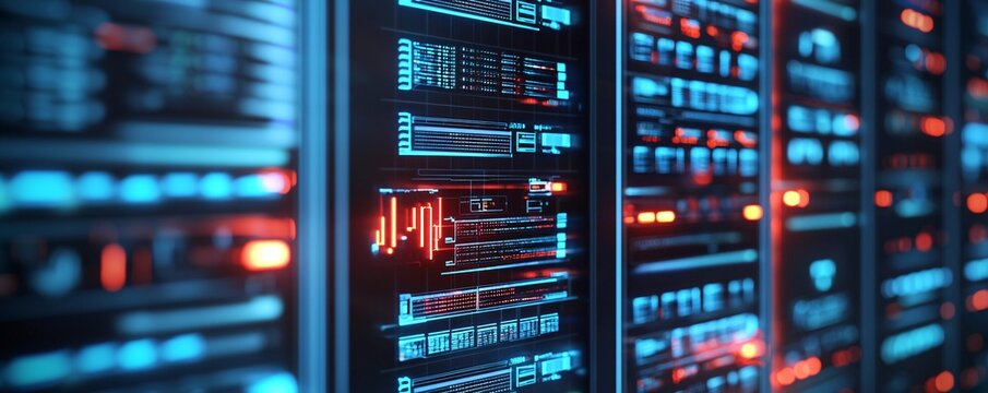 information records privacy, encrypted vaults with glowing locks, futuristic corporate themes, black and neon visuals, cyber-tech security concepts, abstract high-tech aesthetics, glowing red and