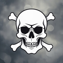 Fototapeta premium skull with crossbones