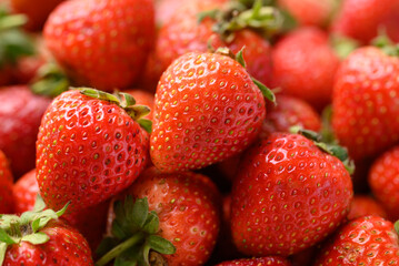 Fresh strawberry fruit background, Healthy fruit