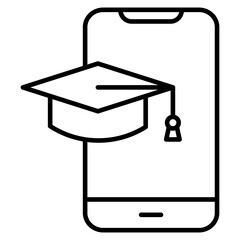 Mobile learning icon