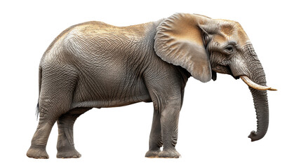 Fototapeta premium Elephant isolated on white background 