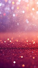 Rose gold pink purpuric glitter background with a sparkling texture, perfect for Christmas, Valentine's cards, and wedding invitations.