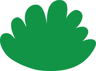 Bush flat illustration