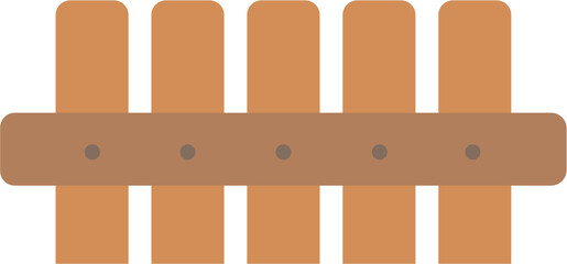 Wooden Fence Illustration