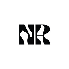 NA monogram logo design letter text name symbol monochrome logotype alphabet character simple logo