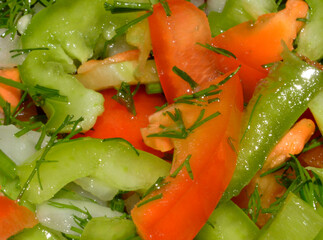 salad isolated on white background