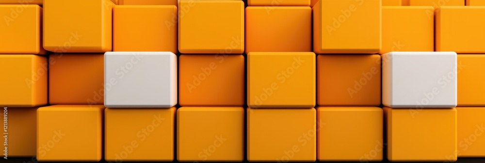 Poster dynamic arrangement of colorful cubes studio setting graphic design vibrant abstract close-up view v